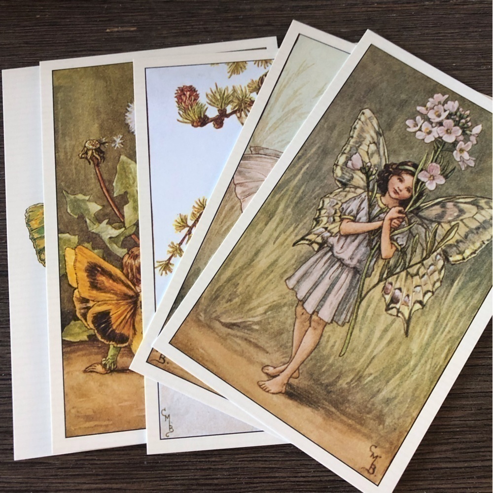 Garden Flower Fairies by: Cicely Mary Barker postcard set #2